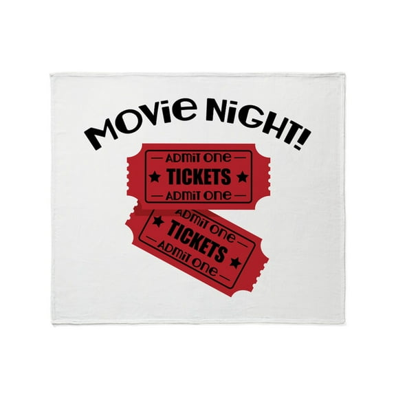 CafePress - Movie Night! Throw Blanket - Soft Fleece Throw Blanket, 50"x60" for All Ages