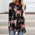 thumbnail image 2 of Aoochasliy Pullover for Women Clothes Christmas Women Sweatshirts Casual Round Neck Loose Blouses Printing Shirts, 2 of 5