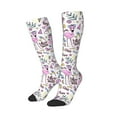 thumbnail image 2 of Balery Summer With Flamingo Fun Novelty Socks Men'S Women'S Crew Socks Funny Crazy Novelty Socks Quirky And Cool Socks, 2 of 9