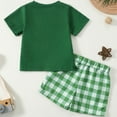 thumbnail image 6 of Teen Boy Clothes Baby Outfits Shirts Sets Child Kids Spring Summer Plaid Printed Sleeveless Beach 3 6 12 18 24 Months 3T T-shirt Tops Shorts 2PCS Set T and, 6 of 9