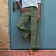 thumbnail image 5 of Pantalones capri de lino de cintura alta y pierna ancha para mujer - Pantalones casuales de negocios con bolsillos - Lisos/estampados, S-2XL, 5 of 8