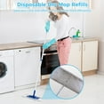 thumbnail image 2 of 300-Count Dry Mop Refills, Sweeper Disposable Dusting Cloths, 11"×8.3" Dry Mop Pads, Household Wiping Electrostatic Cloths for Floor Wall Cleaning, 2 of 2