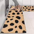 thumbnail image 2 of Kitchen Rugs Sets Of 2,Brown and Black Of Leopard Print Anti Fatigue Kitchen Mat Rugs Non Slip Washable,Decorative Kitchen Floor Mats for Kitchen,Sink,Laundry,17"X47", 2 of 5