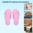 thumbnail image 4 of Pantuflas de pedicura desechables de color caqui, 12 pares, rosas, 4 of 8