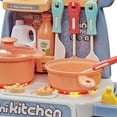 thumbnail image 4 of Juguetes de simulación Yotijar Juego de cocina de simulación Azul, 4 of 7
