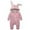 Pink, variant on Easter Toddler Girl Outfit Baby Boys Girls Solid Zipper Hooded Rabbit Ear Jumpsuit Romper Toddler Easter Outfit Boy Green 0 Months-3 Months