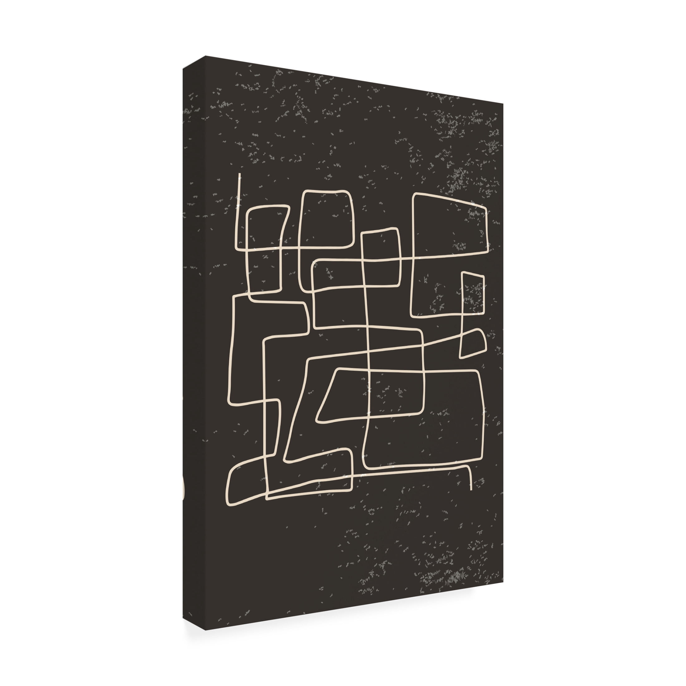 Trademark Fine Art jay stanley  Black and White Lines 2 Canvas Wall Art