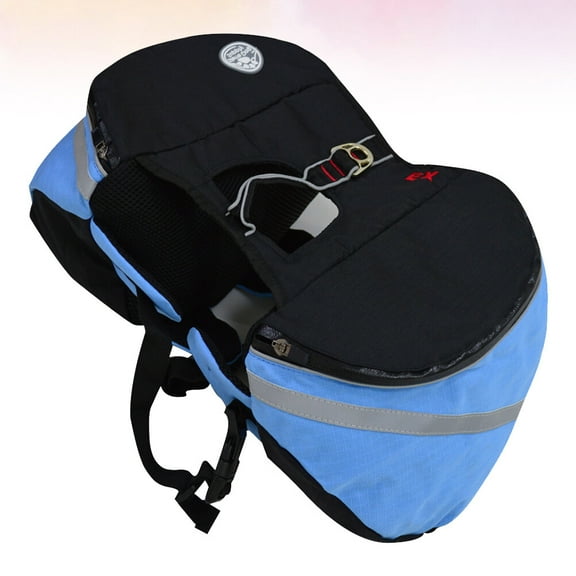 HOOWIFFY Dog Camping Backpack Featuring Breathable Design and Fluorescent Warning Band