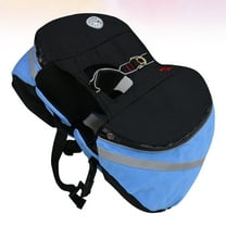 HOOWIFFY Dog Saddlebag Made of Tough Oxford Material with Side Pockets for Hiking and Camping