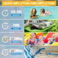 thumbnail image 6 of Mini Air Pump for Inflatables Portable, Electric Type-C Rechargeable Quickly Inflate Deflate for Pool Floats Air Mattress Swimming Ring Vacuum Storage Bags, 6 of 6