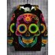 thumbnail image 3 of Sudadera con capucha para hombre, estampado 3D, estampado de calaveras vibrantes, sudadera con cordón, ropa deportiva de manga larga, jersey de calle, ropa para hombre, 3 of 4