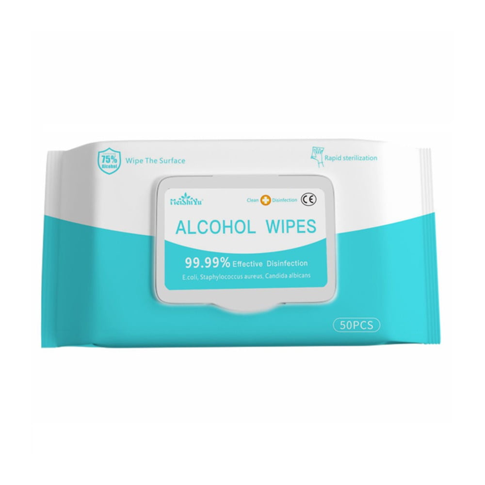 Disinfecting Surface Wipes with 75% Alcohol, 50 Wet Wipes | Walmart Canada