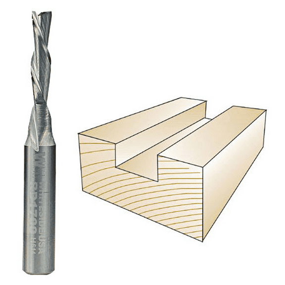 Whiteside Router Bits RD1700 Standard Spiral Bit with Down Cut Solid Carbide 5/32-Inch Cutting Diameter and 5/8-Inch Cutting Length