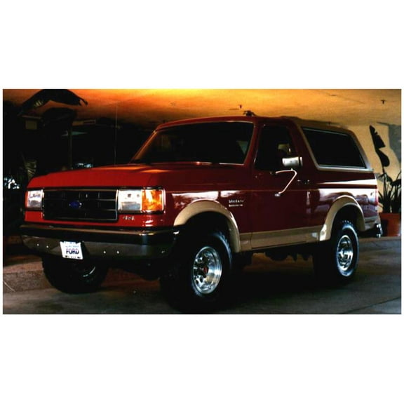 Bushwacker by RealTruck Extend-A-Fender Extended Front & Rear Fender Flares|4-Pc, Black, Smooth|20902-01|Compatible with 1980-1983 Ford F-100; 1980-1986 Bronco, F-150, F-250, F-350 w/ 6.8' or 8' Bed