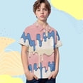 thumbnail image 4 of MUXiin Boys Polo Shirts Button Closure Short Sleeve Hawaiian Shirt Active Wear Polo Casual Tops with Chest Pocket, 4 of 6