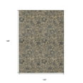 thumbnail image 3 of HomeRoots 586281 10 x 14 ft. Floral Washable Indoor & Outdoor Rectangle Area Rug, Khaki, Beige & Gray, 3 of 5