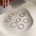 thumbnail image 4 of Yazoeia Knuckle Rings Golden Silver Color Geometric Round Rings Polishing Women Jewelry CJC912-198086, 4 of 6