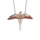 thumbnail image 1 of Collar Fawkes de plata de ley chapada en oro rosa con cristales, 1 of 1