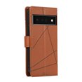 thumbnail image 3 of Nalacover Case for Google Pixel 6 Pro - Card Holder PU Leather Wallet Cover with Magnetic Clasp Stand Hand Strap, Soft TPU Inner Shockproof Anti-Scratches Case for Google Pixel 6 Pro, Brown, 3 of 10
