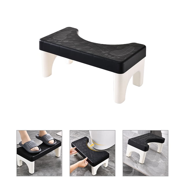 OULII Bowel Movement Assistance Foot Stool Simple Structure for Bathroom Use 1Pcs