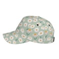 thumbnail image 5 of Naloa Original Classic Low Profile Hat Men Women Baseball Cap Dad Hat Adjustable Unconstructed Daisies Flowers Print Cap, 5 of 9