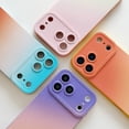 thumbnail image 6 of Soft Silicone Case for iPhone 17 Pro, Gradient Color Ultra Slim Protective Phone Cover, Shockproof Skin-Friendly Case with Soft Anti-Scratch Microfiber Lining for Girls, E, 6 of 12