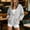 Gray, variant on Womens Waffle Knit Zip Up Hoodie Jacket Long Sleeve Open Front Drawstring Hem Casual Fall Winter Lightweight Athletic Outerwear
