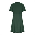 thumbnail image 4 of Vestido Casual de Mujer, Cuello en V de Manga Corta de Tamaño Mayor para la Primavera, el Verano, la Playa, la Fiesta Y el Uso Diario, 4 of 8