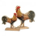 thumbnail image 2 of Ensemble de 4 Statuettes de Coq Brillantes, 2 of 2
