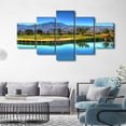 thumbnail image 2 of TISHIRON 5PCS Framed Canvas Wall Art Set,60"x32" Georgia Golf Course Canvas Art Decor, 2 of 7