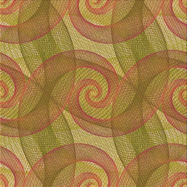 Ahgly Company Tapis d'Intérieur Lavable à la Machine, Carré, Transitionnel, Brun Acajou, Tapis de Zone, 7 Pieds Carré