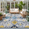 thumbnail image 2 of Large Area Rugs 8'x10', Vintage Ethnic Carpet Runner Indoor Outdoor Rugs Home Decor Aesthetic, Morocco Boho Farmhouse Abstract Texture Non Slip Mats Washable Accent Rug for Living Room Bedroom, 2 of 8