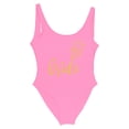 thumbnail image 4 of MKLEKYY Traje De Baño Mujer Women Fashion Letter Print Piece Swimsuit Sexy Bikini Swimwear Bathing Sleeveless Backless Swimsuit 1843, 4 of 4