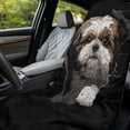 thumbnail image 3 of Xixirimido Universal Car Towel Seat Cover for Post Gym Workout Swimming Running Soft Breathable Automotive Front Seat Protector Car Accessories, Shih Tzu Dog Black, 2 Pack, 3 of 8
