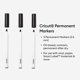 thumbnail image 2 of Marcadores Permanentes Cricut 2.5 mm Negro Paquete de 3, 2 of 6