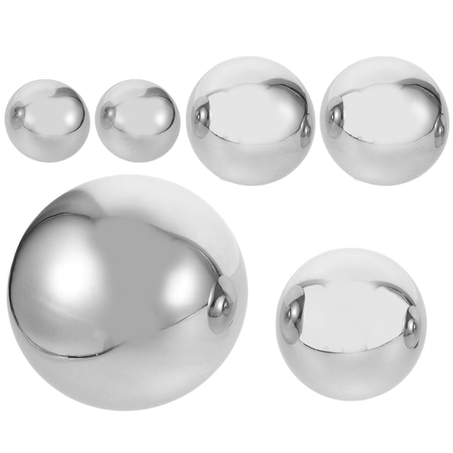 WHAMVOX 6 Pcs Globe de Regard en Acier Inoxydable Réfléchissant pour Décoration Extérieure pour Propriétaires
