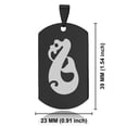 thumbnail image 2 of Stainless Steel Manaia (Guardian Spirit) Maori Symbol Dog Tag Pendant Necklace, 2 of 3