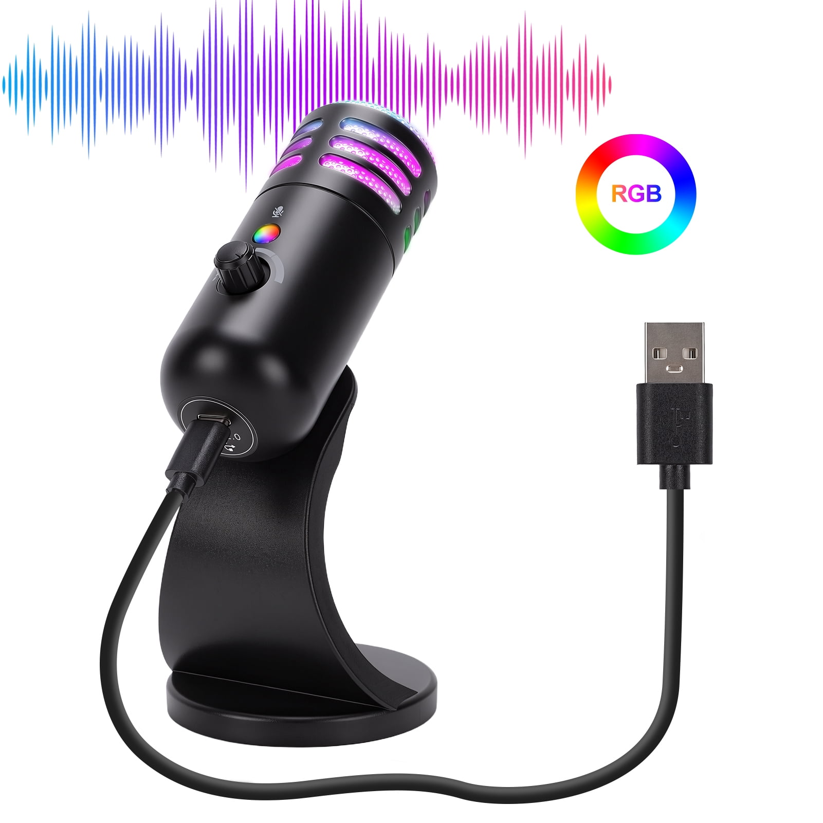 HyperX QuadCast - USB Gaming Microphone for PC, PS4, PS5, Mac with
