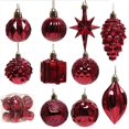 thumbnail image 3 of 12Pcs Christmas Ball Decoration Christmas Tree Hanging Pendant Special-shaped Plastic Ball New Year Christmas Spheres, 3 of 5