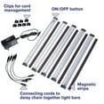 thumbnail image 2 of Montezuma MLA-5 LED Workspace Light Kit, 5-Bar, 12 Inch, Magnetic, 2 of 8