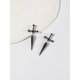 thumbnail image 1 of Pendientes de espada gótica Kinitial, chaqueta de orejas de cristal punk genial vintage, pendientes de daga gótica, regalo de joyería para mujeres, 1 of 5