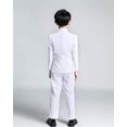 thumbnail image 4 of Boys Suits 5 Piece Set Slim Fit Royal White Boy Suit, 4 of 5