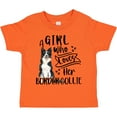 thumbnail image 3 of Inktastic A Girl Who Loves Her Border Collie Boys or Girls Toddler T-Shirt, 3 of 5