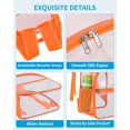 thumbnail image 3 of Mochila transparente aprobada por el estadio Paxiland de 30 x 30 x 15 cm, color naranja, 3 of 8