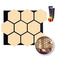 thumbnail image 2 of Eucalipto hexagonal, Lambrin Hexagonal Acústico De Wpc 2pz De 62 X 76 Cm, 2 of 2