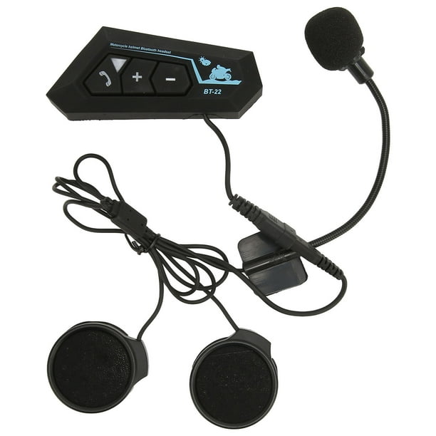 Auriculares Para Casco De Motocicleta, Intercomunicador 5.0 De Largo Alcance, Respuesta Automática Multifuncional, Función De Voz Inteligente, Resistente Al Viento Para