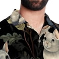 thumbnail image 5 of Tmall Men's Short Sleeve Beach Shirts, Casual Button Down Poplin Printed Summer Tops - Unisex, 5 of 6