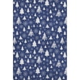 thumbnail image 2 of Addison Rugs Mayfield Premium Machine Washable Transitional Holiday Navy Rectangle Rug, 8' x 10', 2 of 7