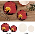 thumbnail image 4 of SKYSONIC Happy Halloween Cat Pot Holders Trivets, 2 Pcs Heat Resistant Trivets,Kitten Moon Night Cotton Thread Weave Mats for Hot Pads Pans Pot Bowl Teapot for Kitchen Decor, 4 of 7