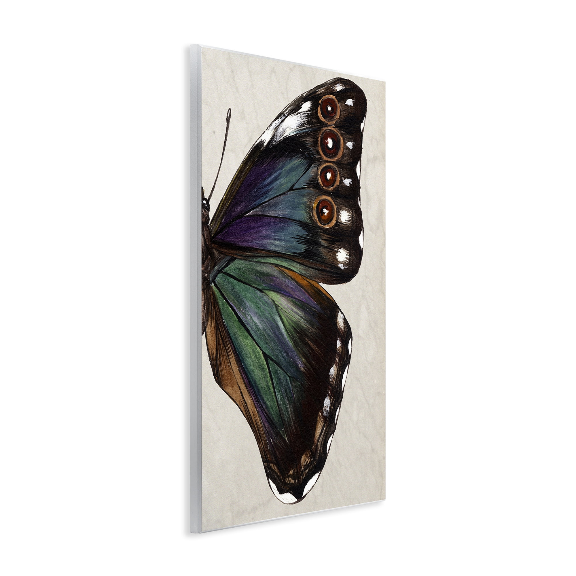 Stupell Industries Classic Butterfly Wing Animals & Insects Painting Unframed Art Print Wall Art, 13 x 19